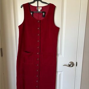 Elegant Red Sleeveless Dress